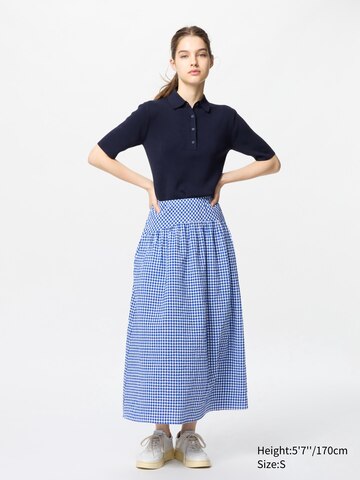 Seersucker Volume Skirt
