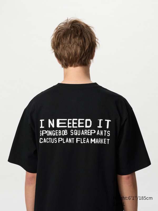 SpongeBob SquarePants Cactus Plant Flea Market UT Graphic T-Shirt