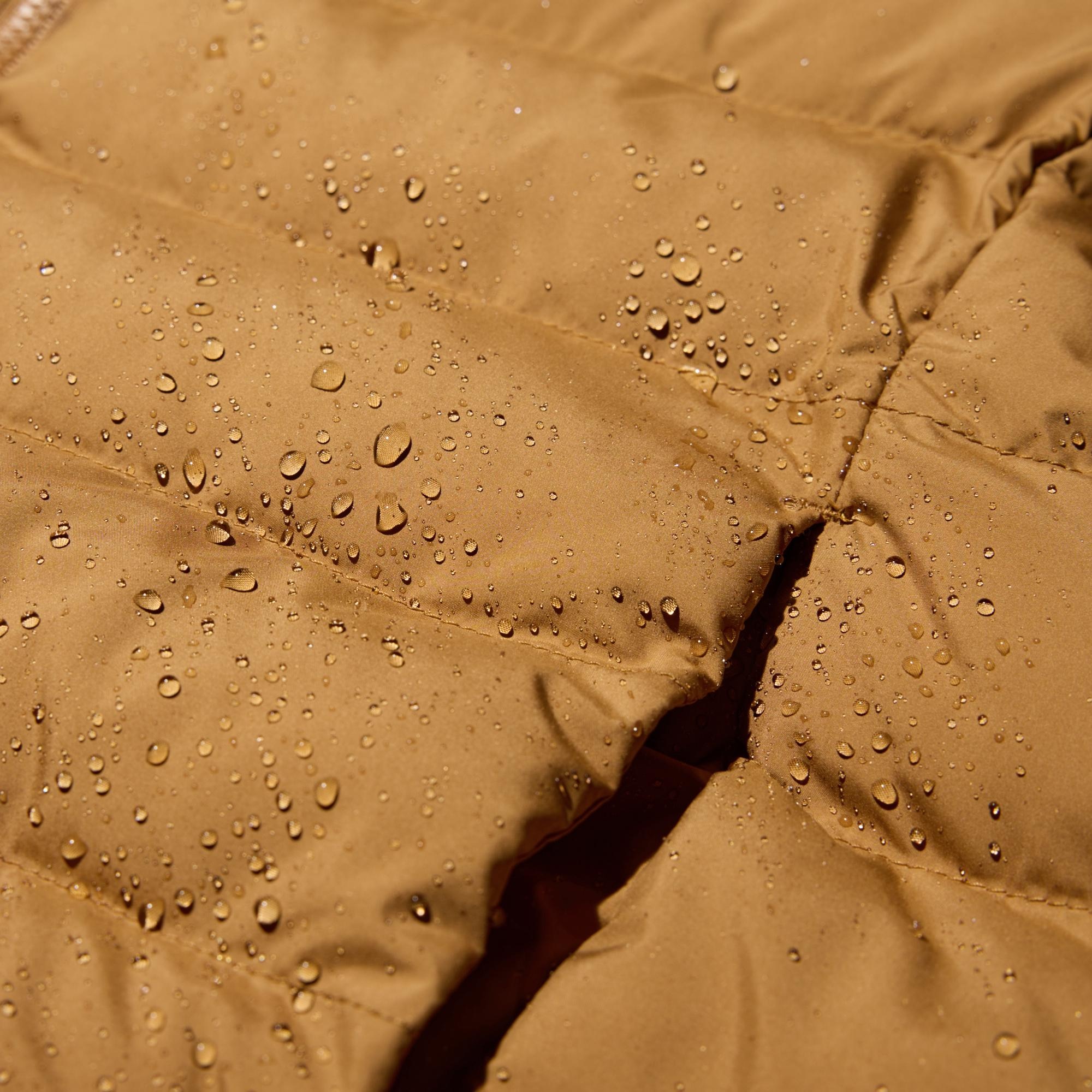 Water-repellent finish protects against light rain. *The fabric is coated with a water-repellent agent so the effect lasts longer. The finish is not permanent.