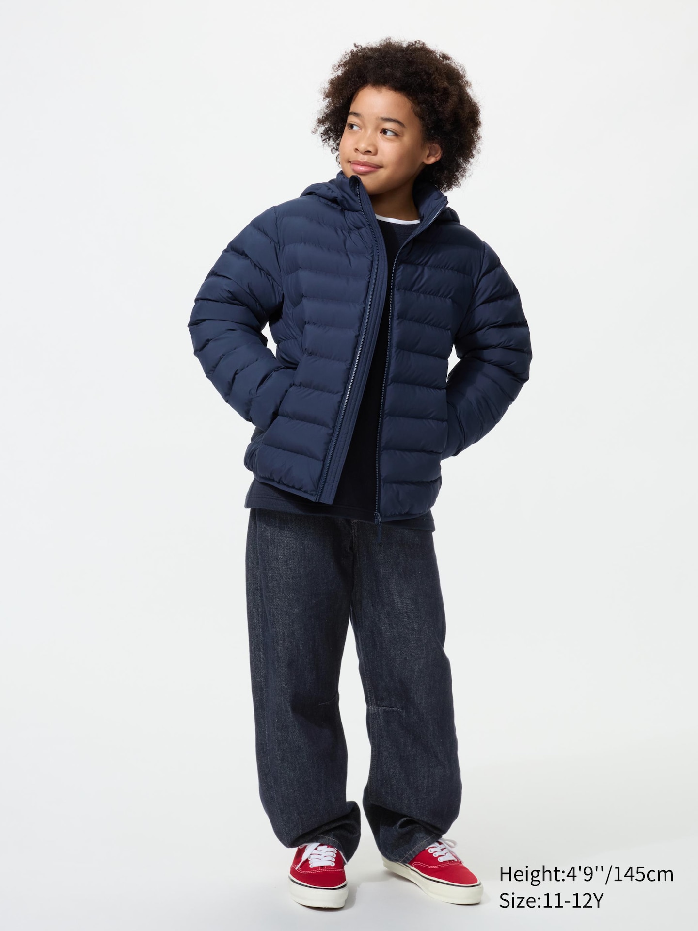 Детская стирающаяся парка Uniqlo Pufftech, цвет: Чёрный — фото 2
