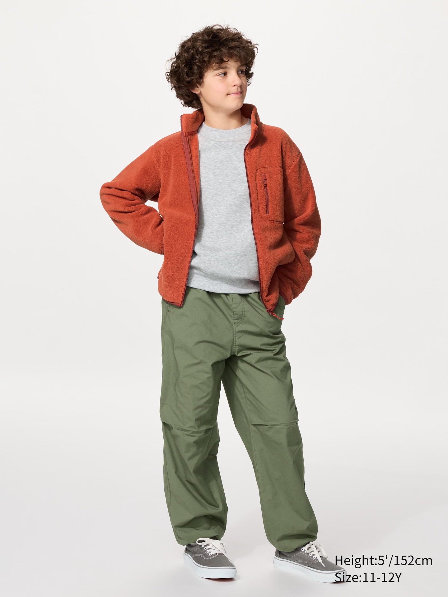 Детские брюки Uniqlo Warm Lined, цвет: Бежевый — фото 2