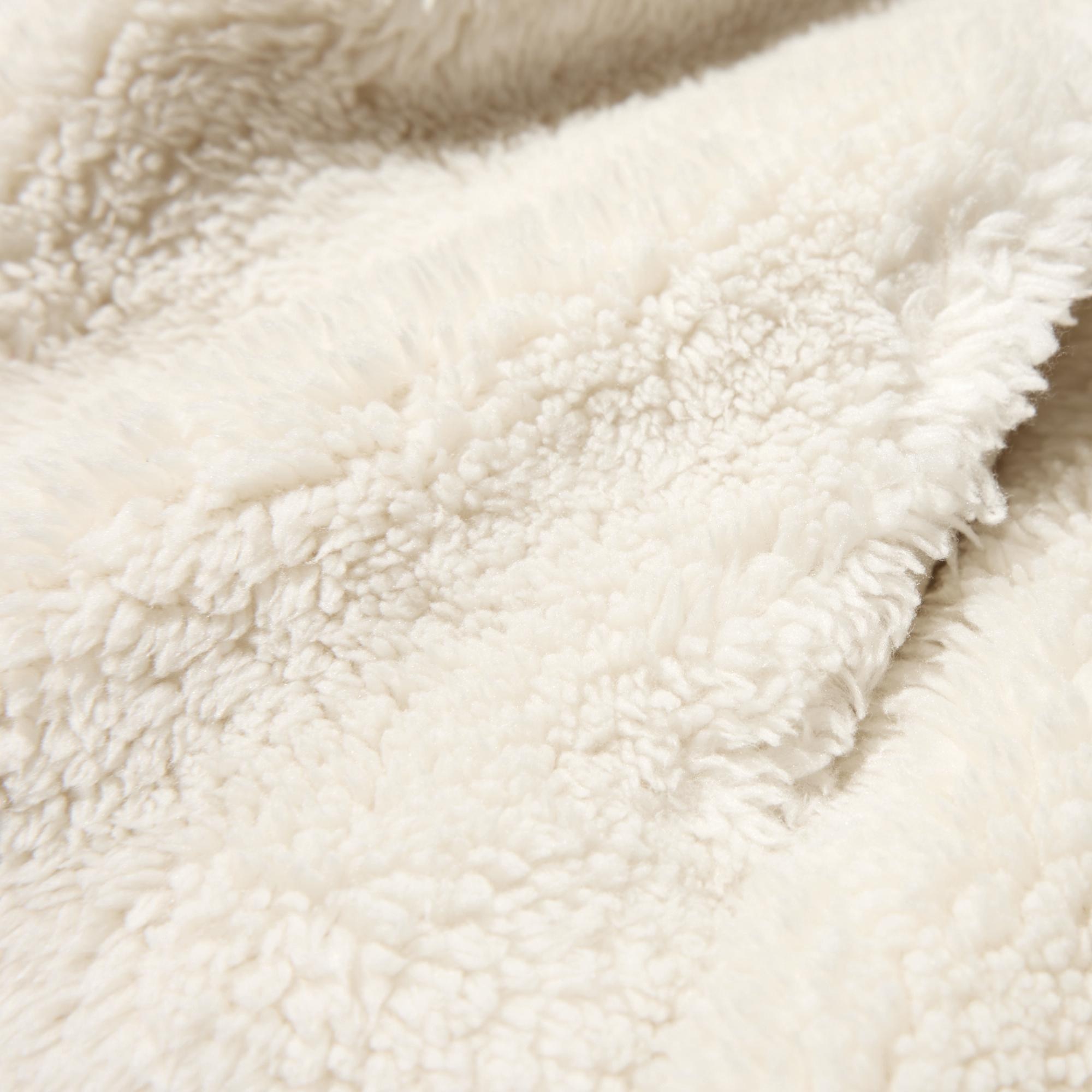 Fluffy yarn brushed fabric with a sumptuously soft to the touch.