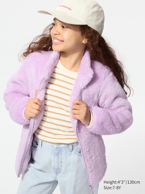 Fluffy Yarn Fleece Full-Zip Jacket