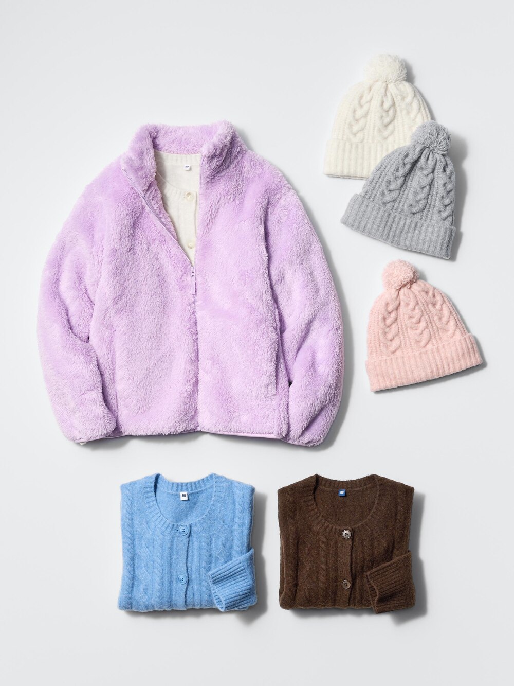 Uniqlo Fluffy Yarn Fleece Full-Zip Jacket — фото 4
