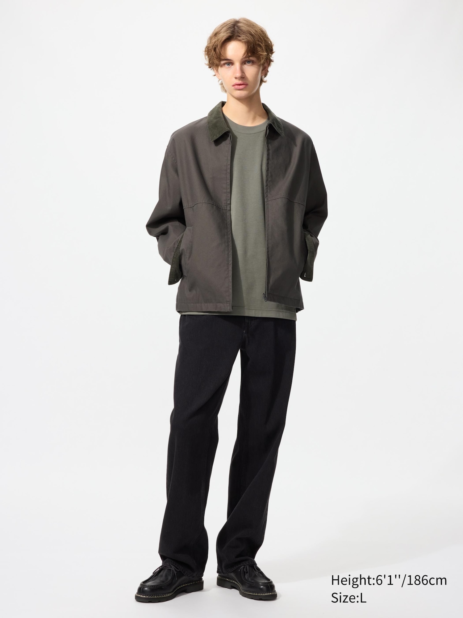 A*n様 OVERCOAT Collarless zip up blouson kink
