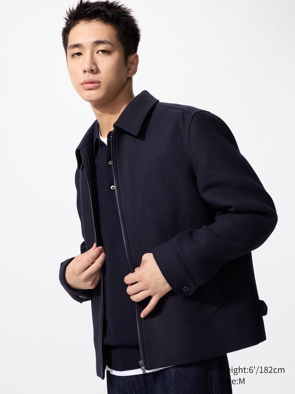 Single Collar Short Blouson