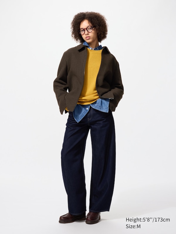 Single Collar Short Blouson