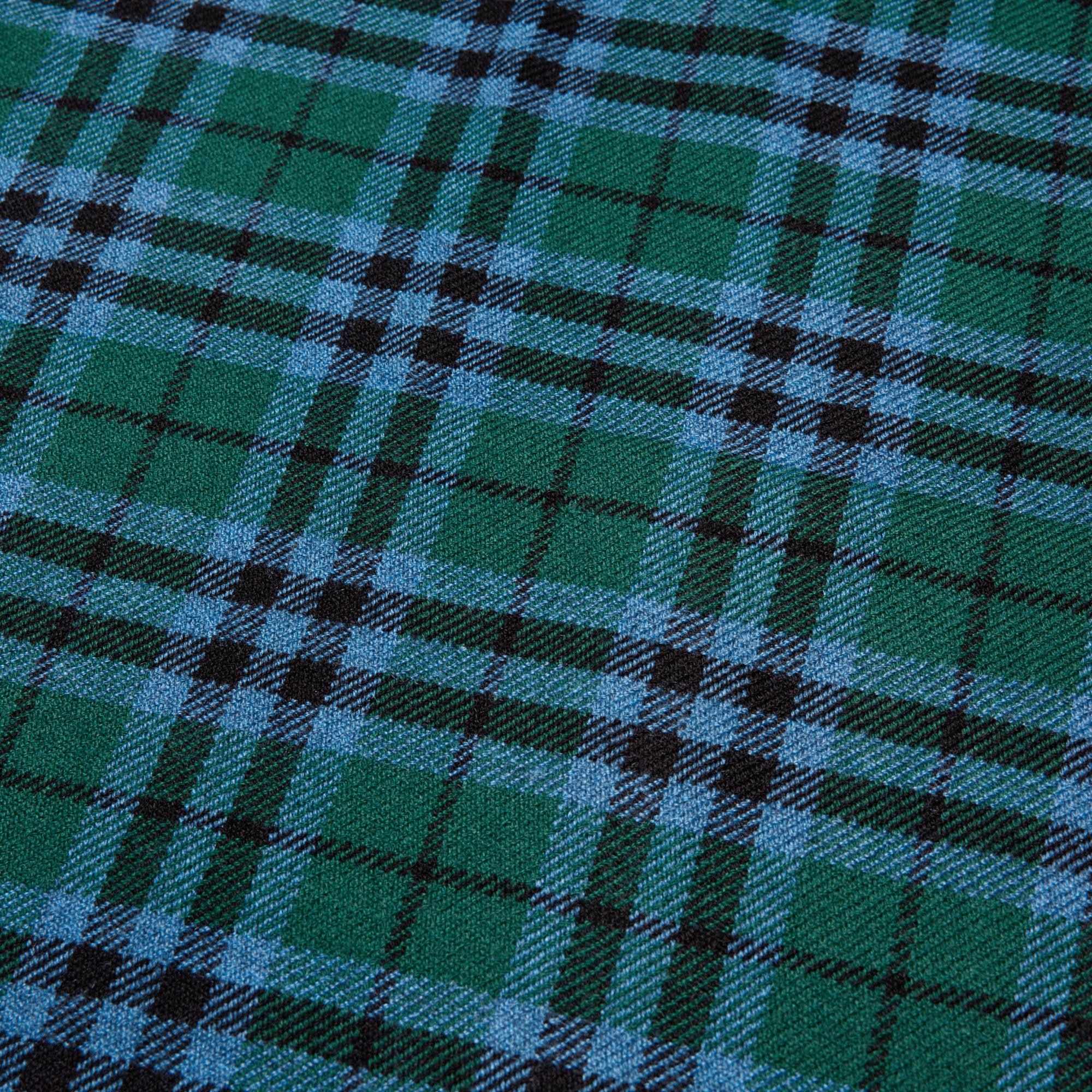 Tartan check pattern is easy to coordinate.