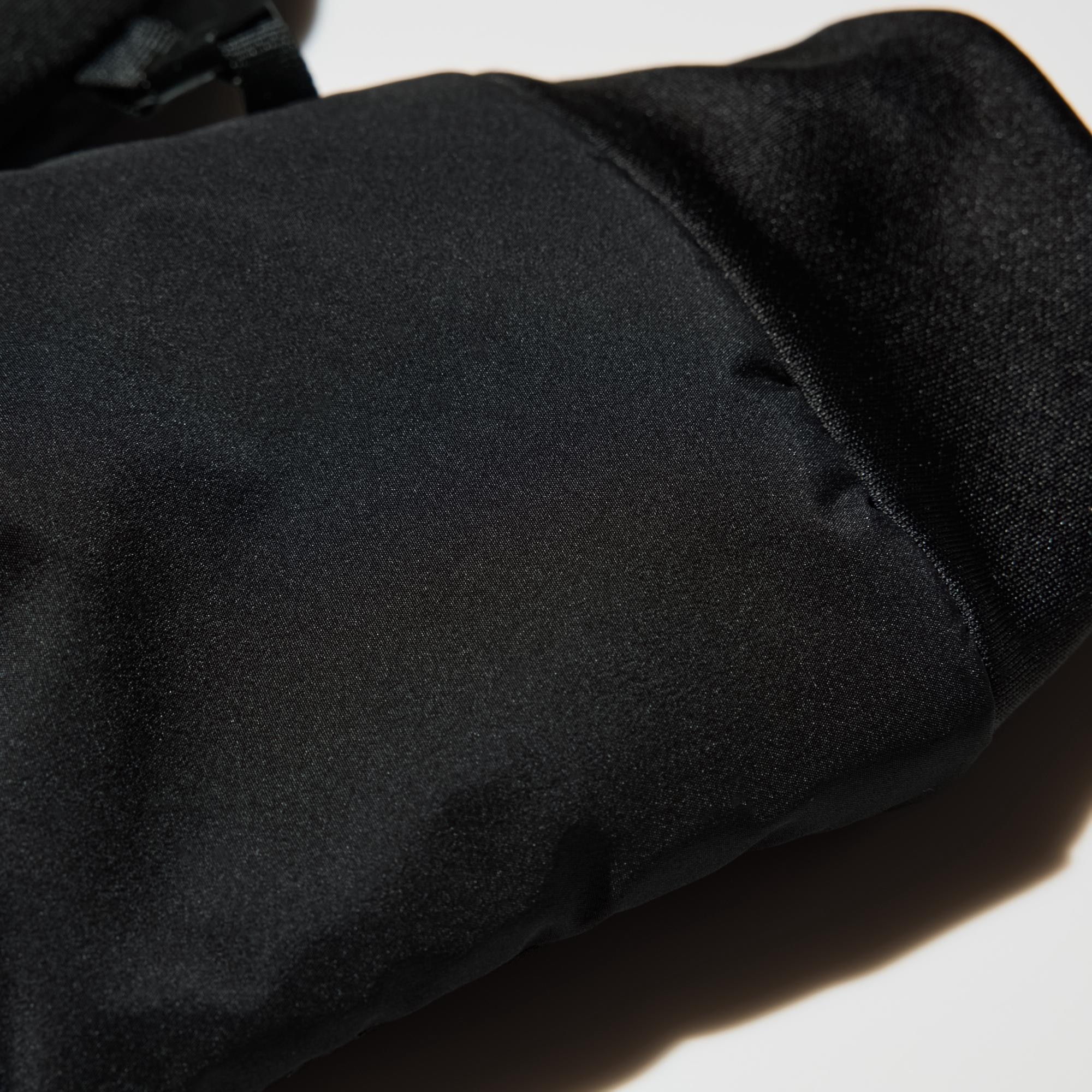 Windproof film layer keeps the cold out.
