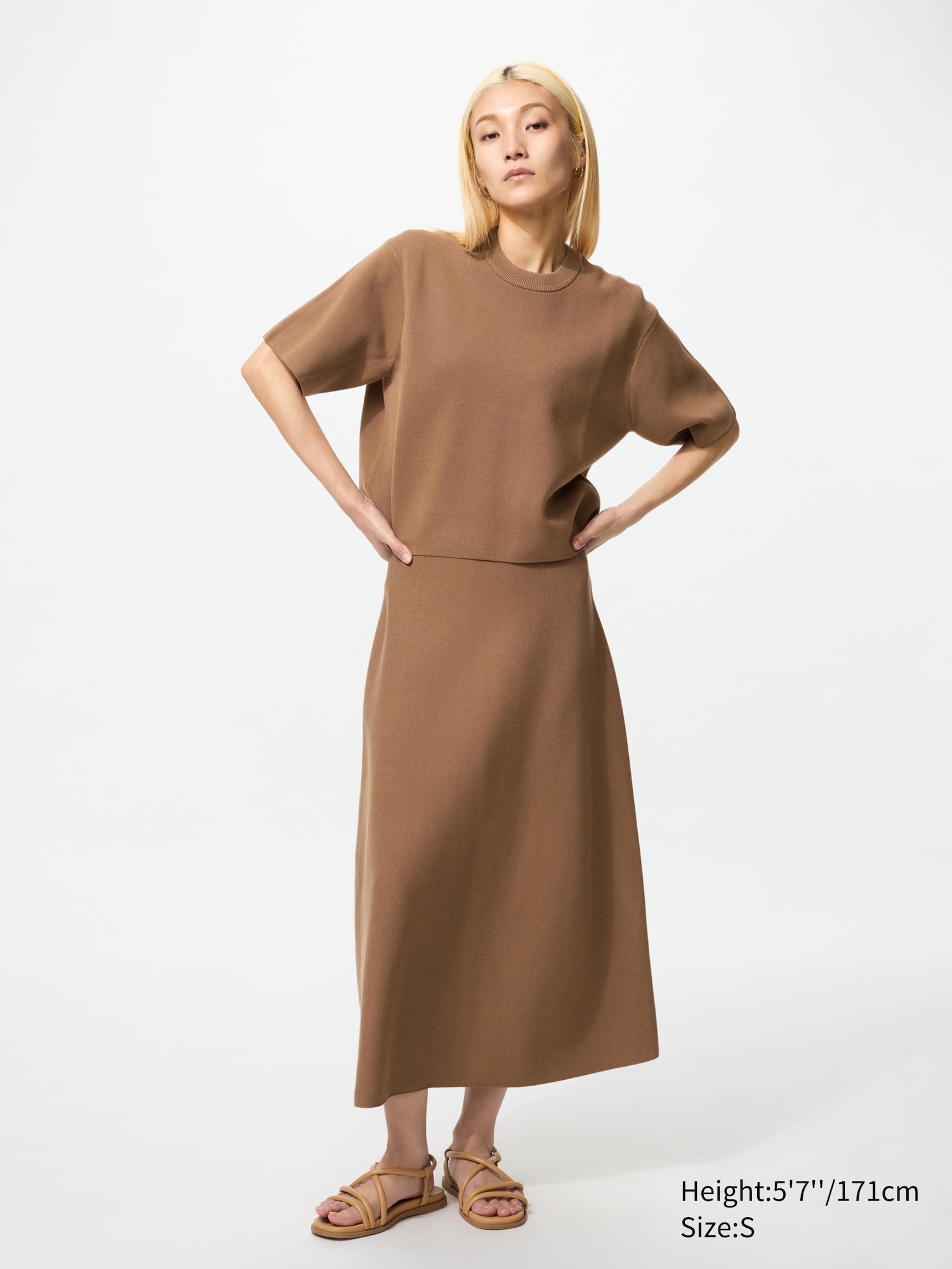 Washable Milano Ribbed Flare Skirt - thumbnail 4