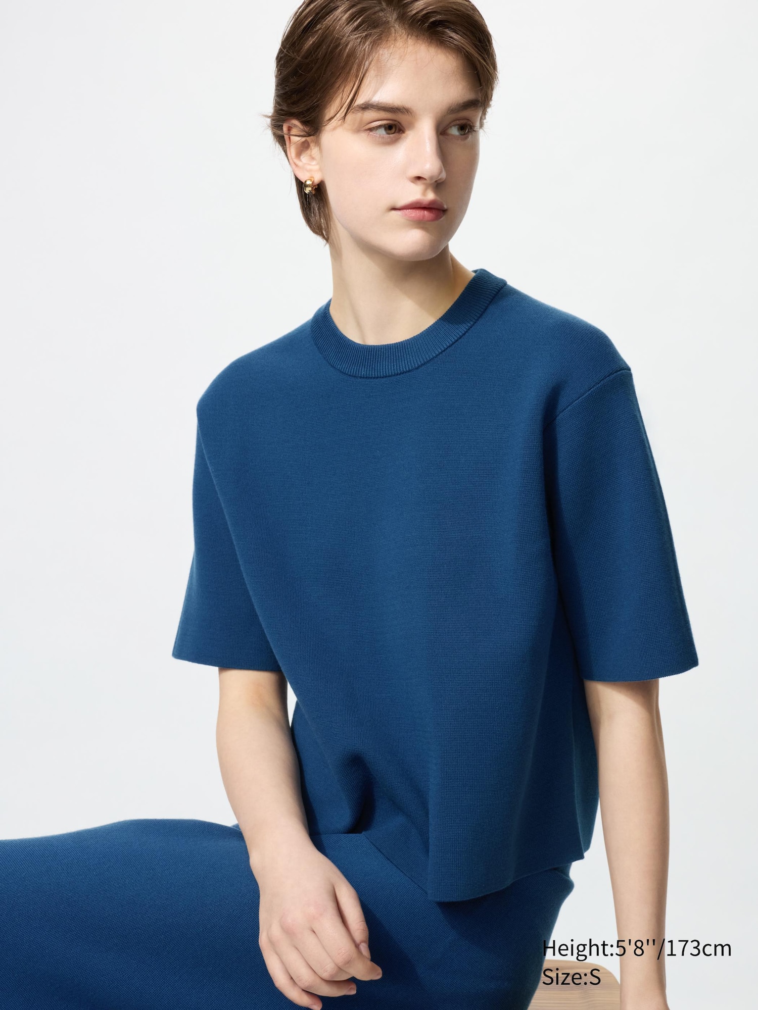 eurokenvy 【極】Milano Rib Knit Sleeve Washable Milano Ribbed Sweater | Short Sleeve | UNIQLO US