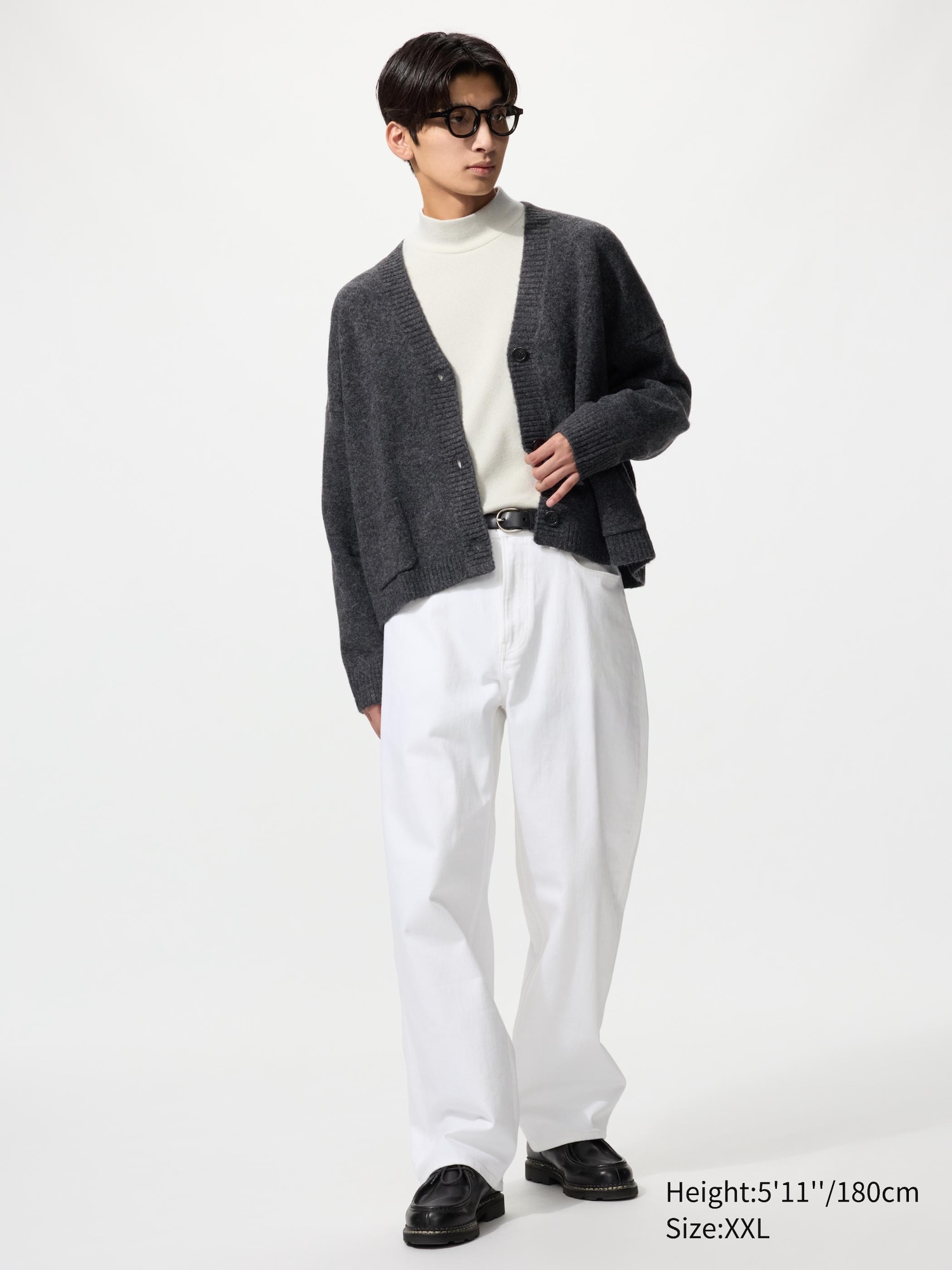 【タグ付新品】YOOU Big slab short cardigan ホワイト Women's Souffle Yarn Short Cardigan | UNIQLO US