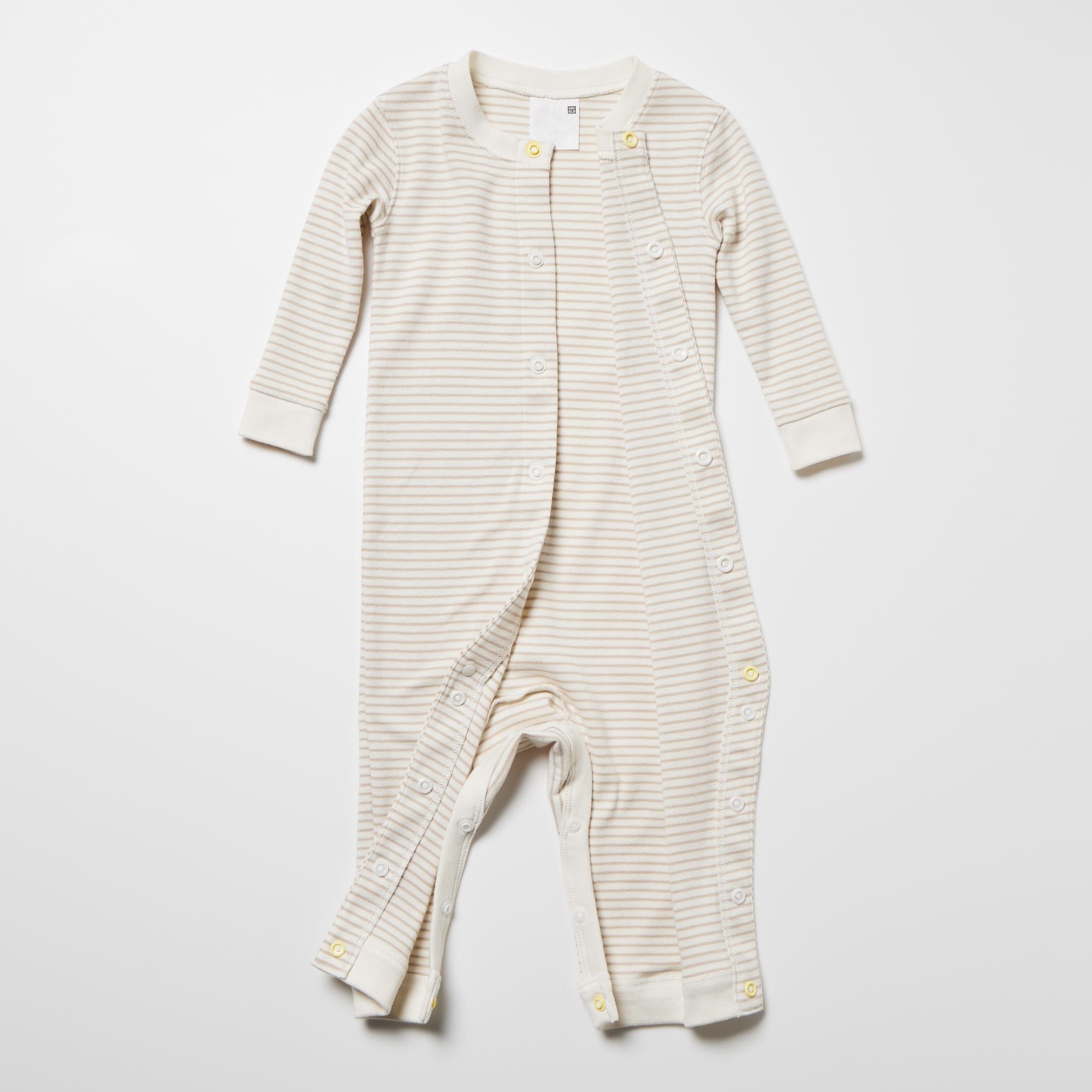 Inseam opens fully for easy outfit and diaper changes.