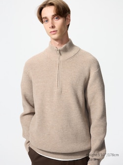 Souffle Yarn Half-Zip Sweater