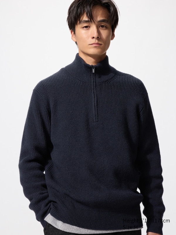 Souffle Yarn Half-Zip Sweater