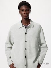 Milano Ribbed Shirt Collar Cardigan