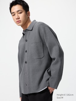 Milano Ribbed Shirt Collar Cardigan