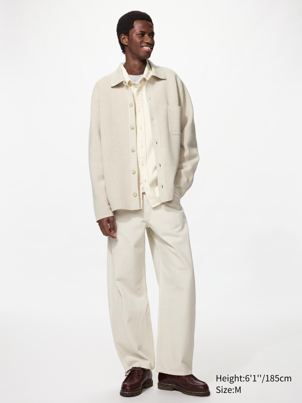 Uniqlo Milano Ribbed Shirt Collar Cardigan — фото 2