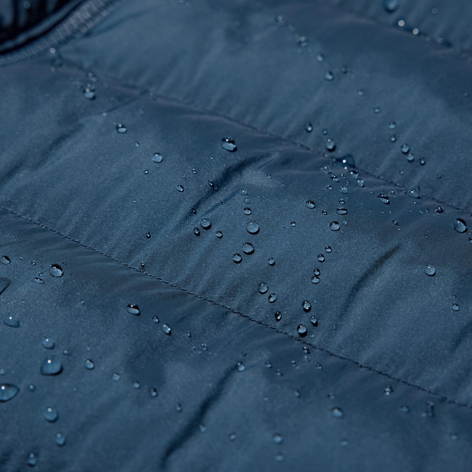 Water-repellent finish protects against light rain. *The fabric is coated with a water-repellent agent so the effect lasts longer. The finish is not permanent.