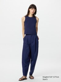 Cotton Popcorn Short Sweater | Sleeveless