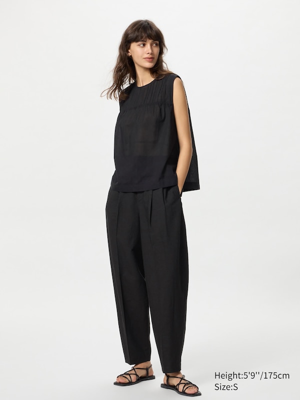 Cotton Sheer Blouse | Sleeveless