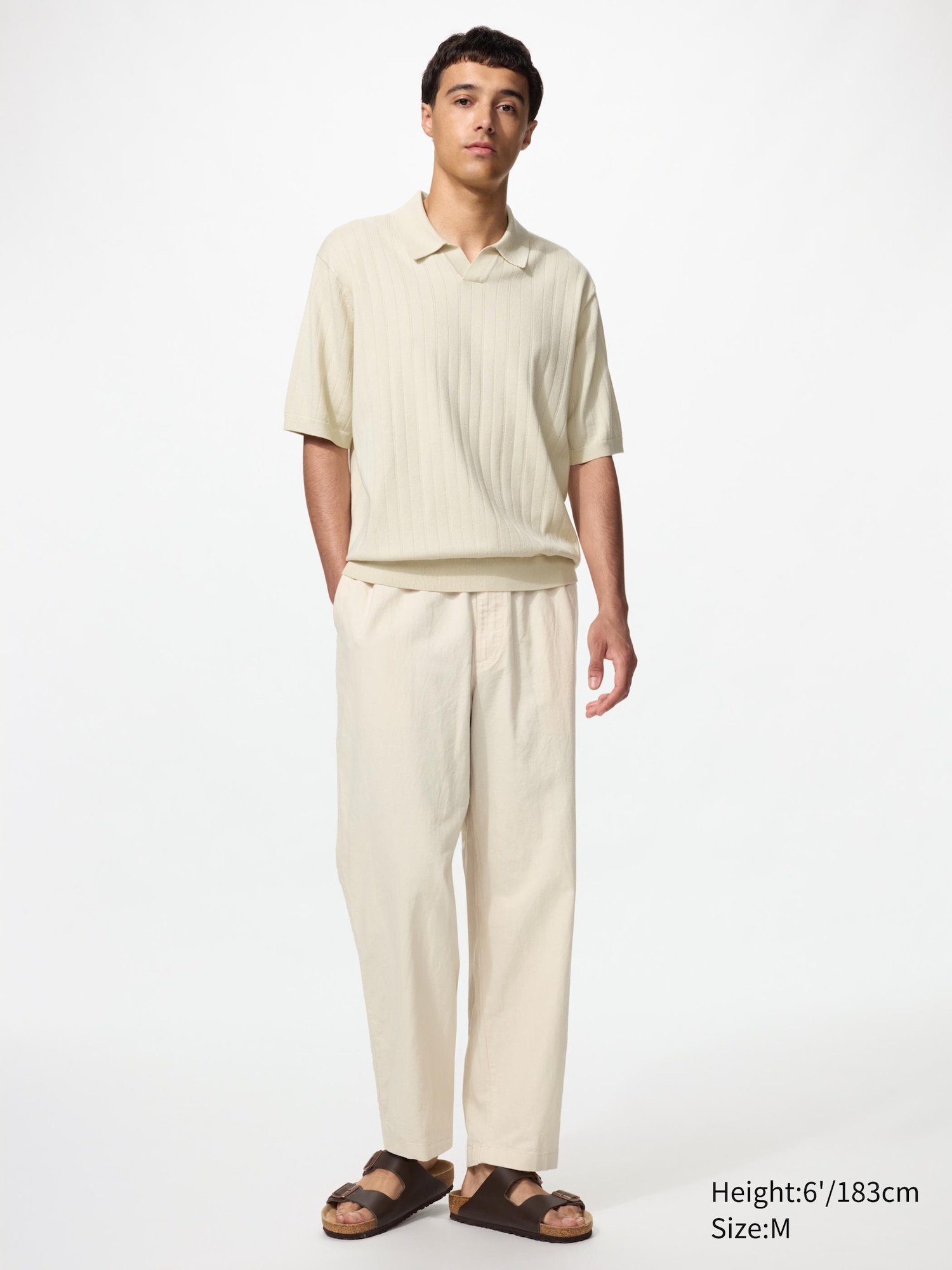 Linen Blend Easy Ankle Pants