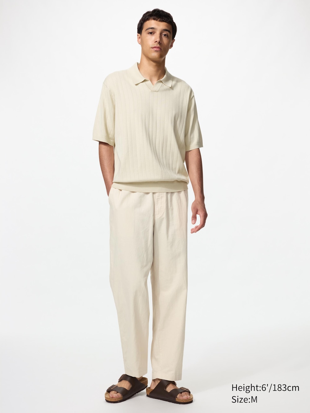 Linen Blend Easy Ankle Pants