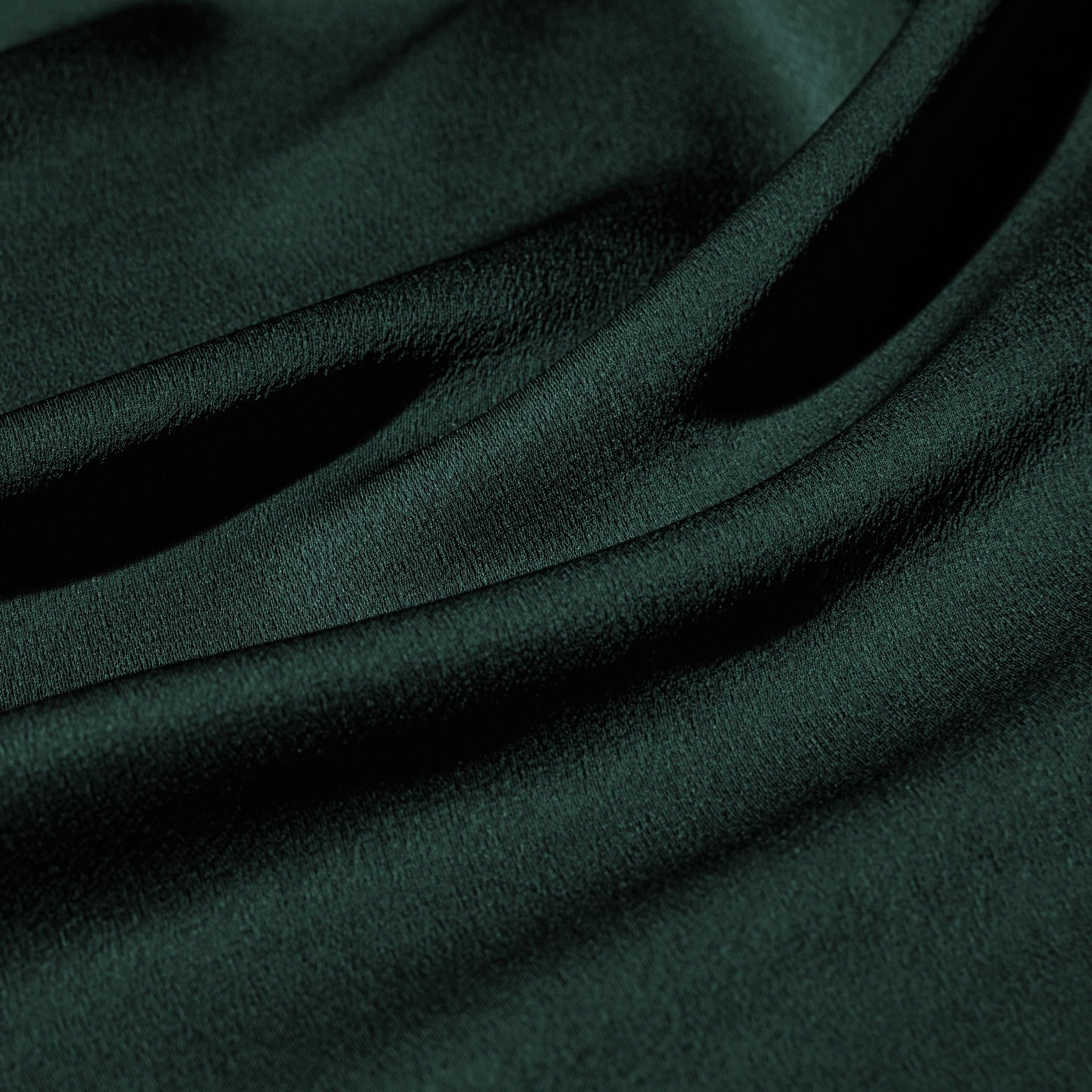 Versatile design in smooth, glossy satin fabric.