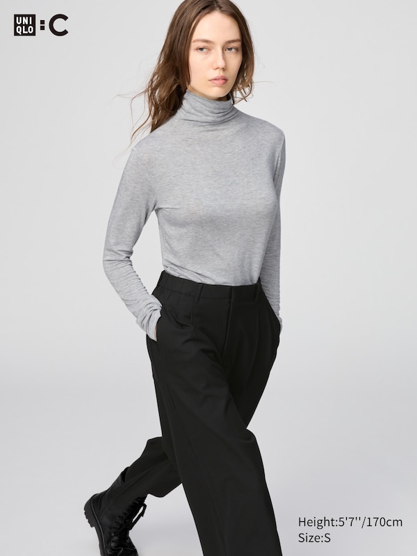 HEATTECH Extra Warm Cashmere Blend T-Shirt | Turtleneck