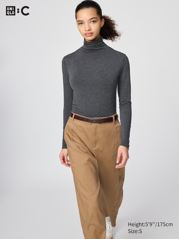 HEATTECH Extra Warm Cashmere Blend T-Shirt | Turtleneck