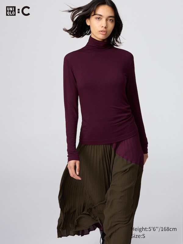HEATTECH Extra Warm Cashmere Blend T-Shirt | Turtleneck