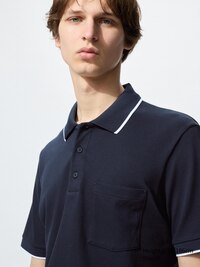 AIRism Cotton Pique Polo Shirt