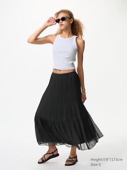 Chiffon Tiered Skirt