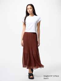 Chiffon Tiered Skirt