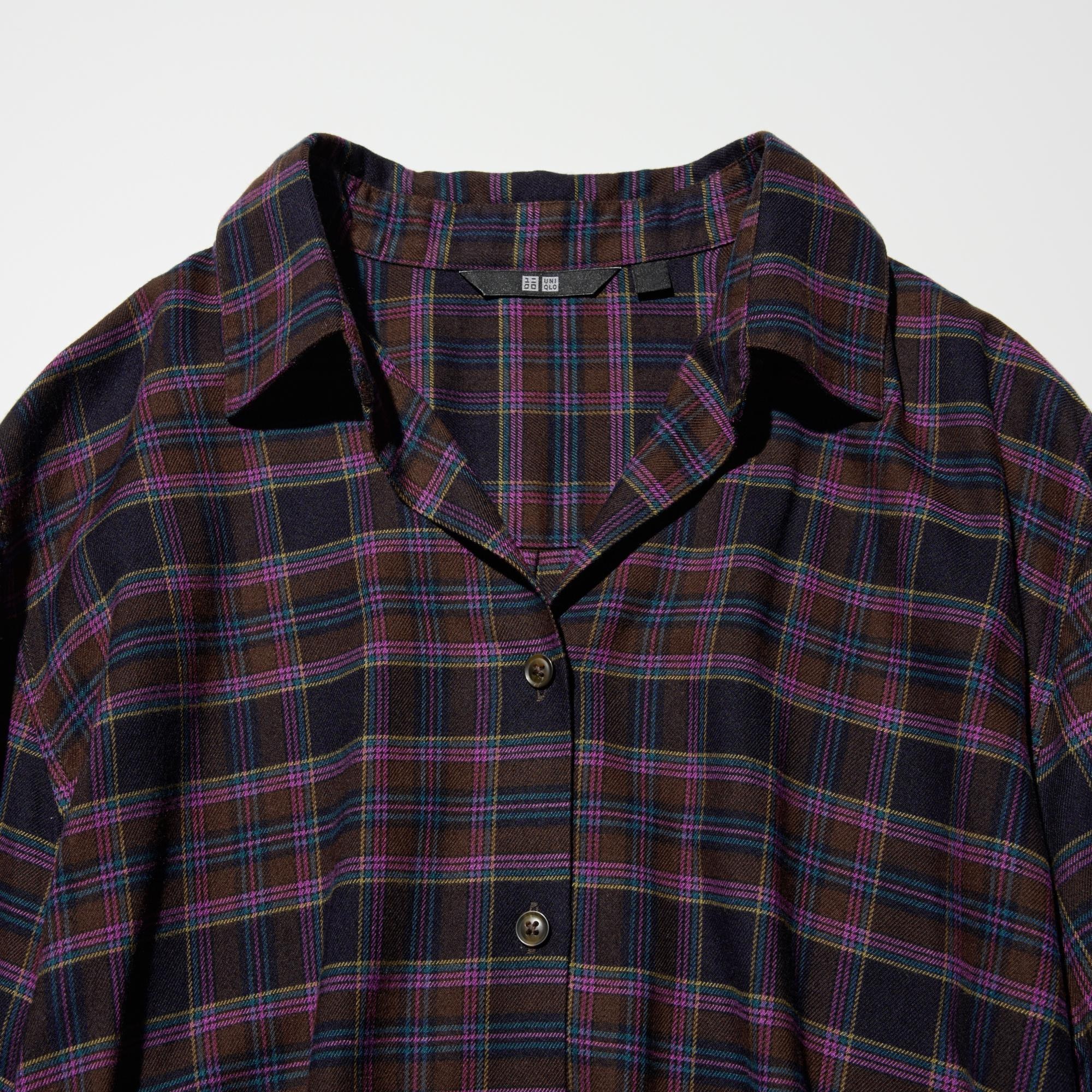 Relaxed silhouette with a skipper collar for easy layering.
