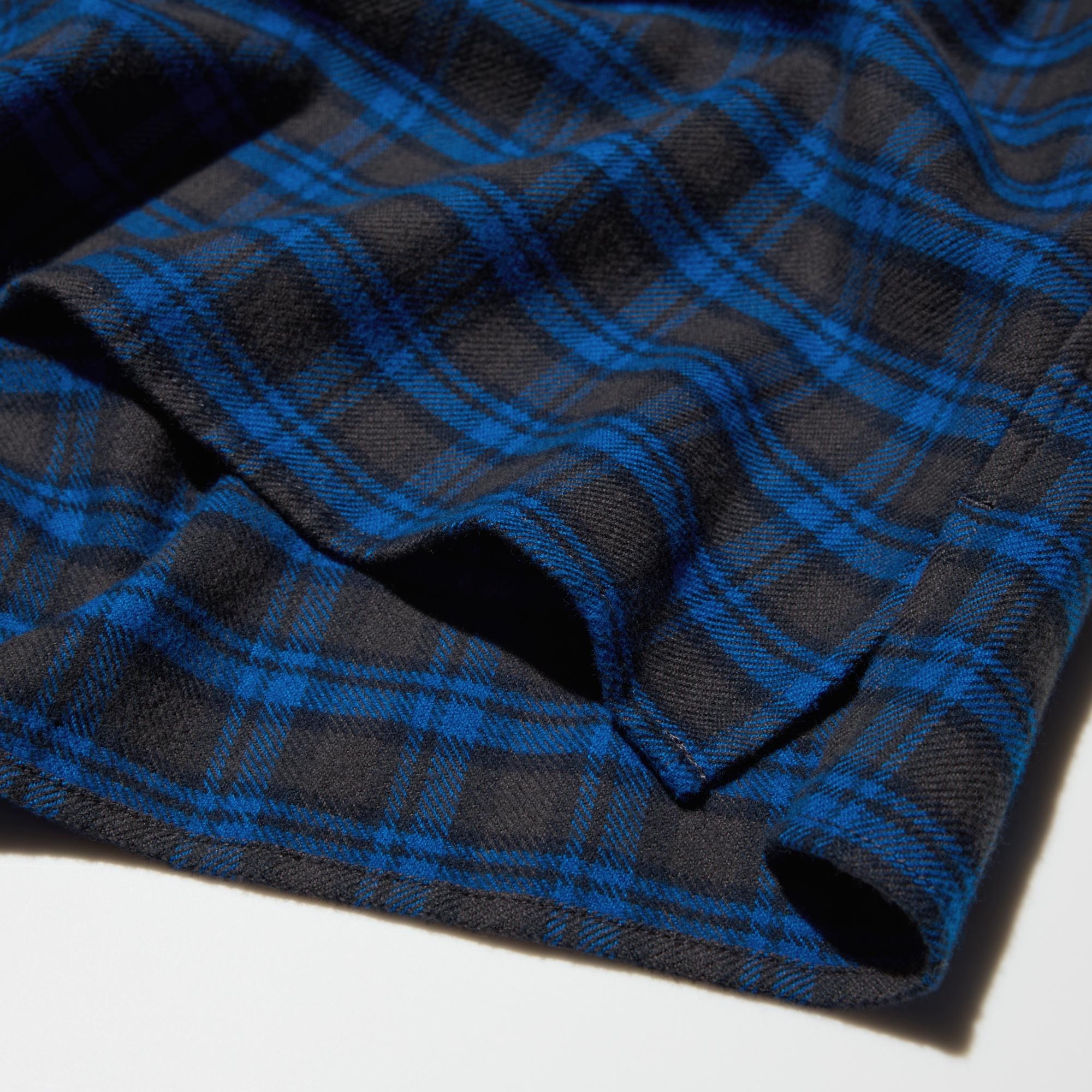 100% cotton, brushed on both sides for softness and warmth.