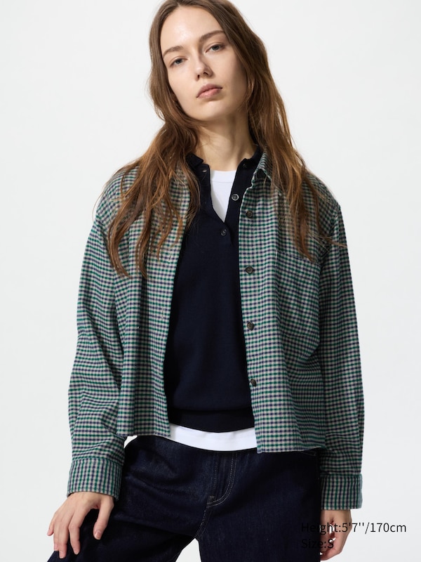 Flannel Boxy Shirt | Mini Check