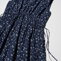 Cotton Gathered Dress | Printed