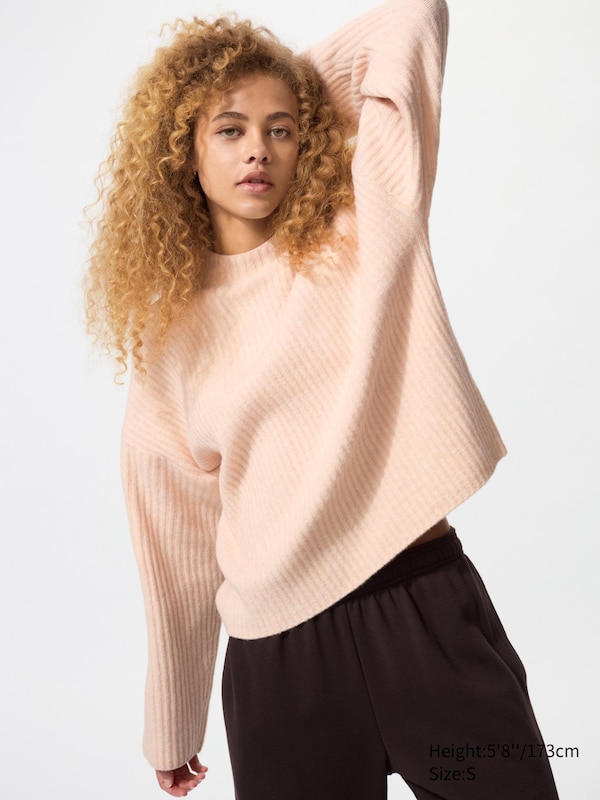 Souffle Yarn Mock Neck Sweater