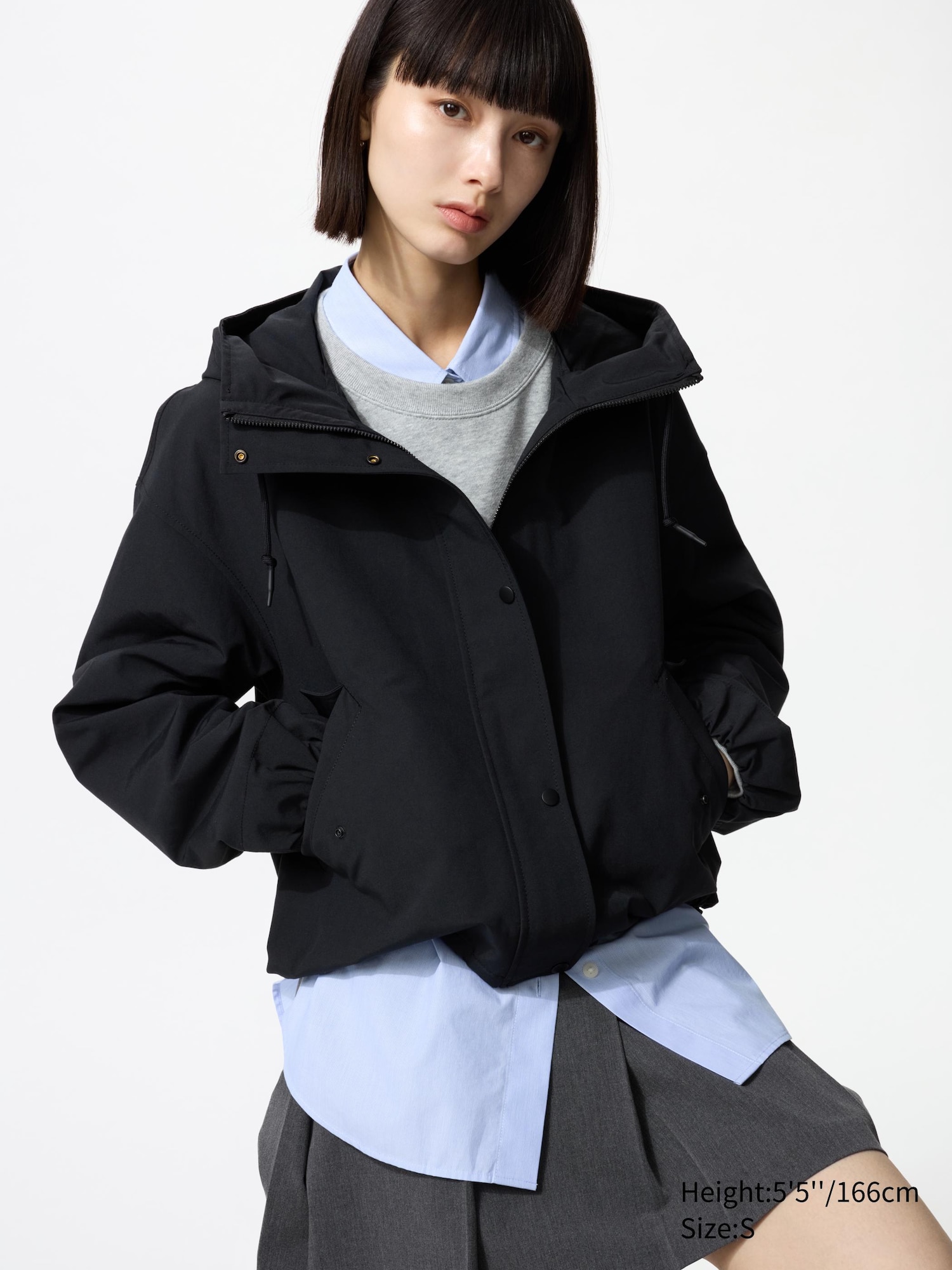 Cotton Blend Short Parka | UNIQLO US