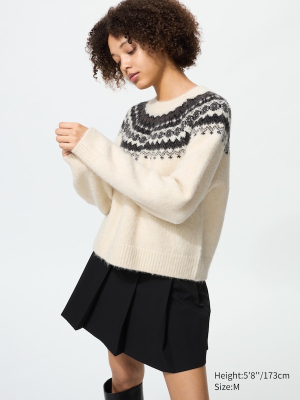 Fluffy Fair Isle Sweater