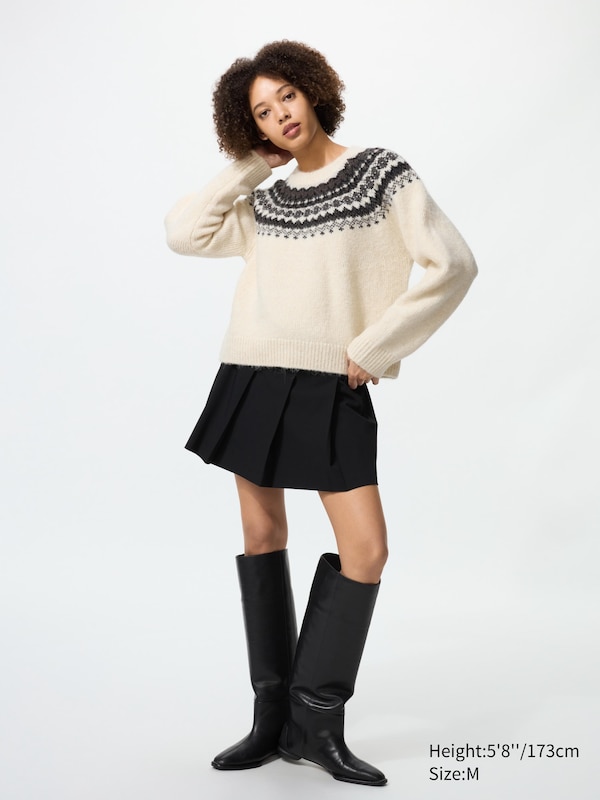 Fluffy Fair Isle Sweater