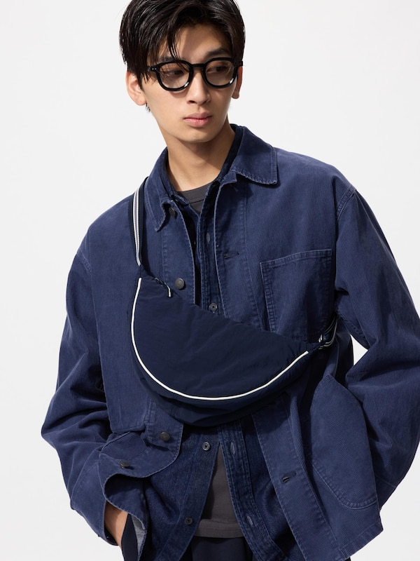 Round Mini Shoulder Bag | Striped