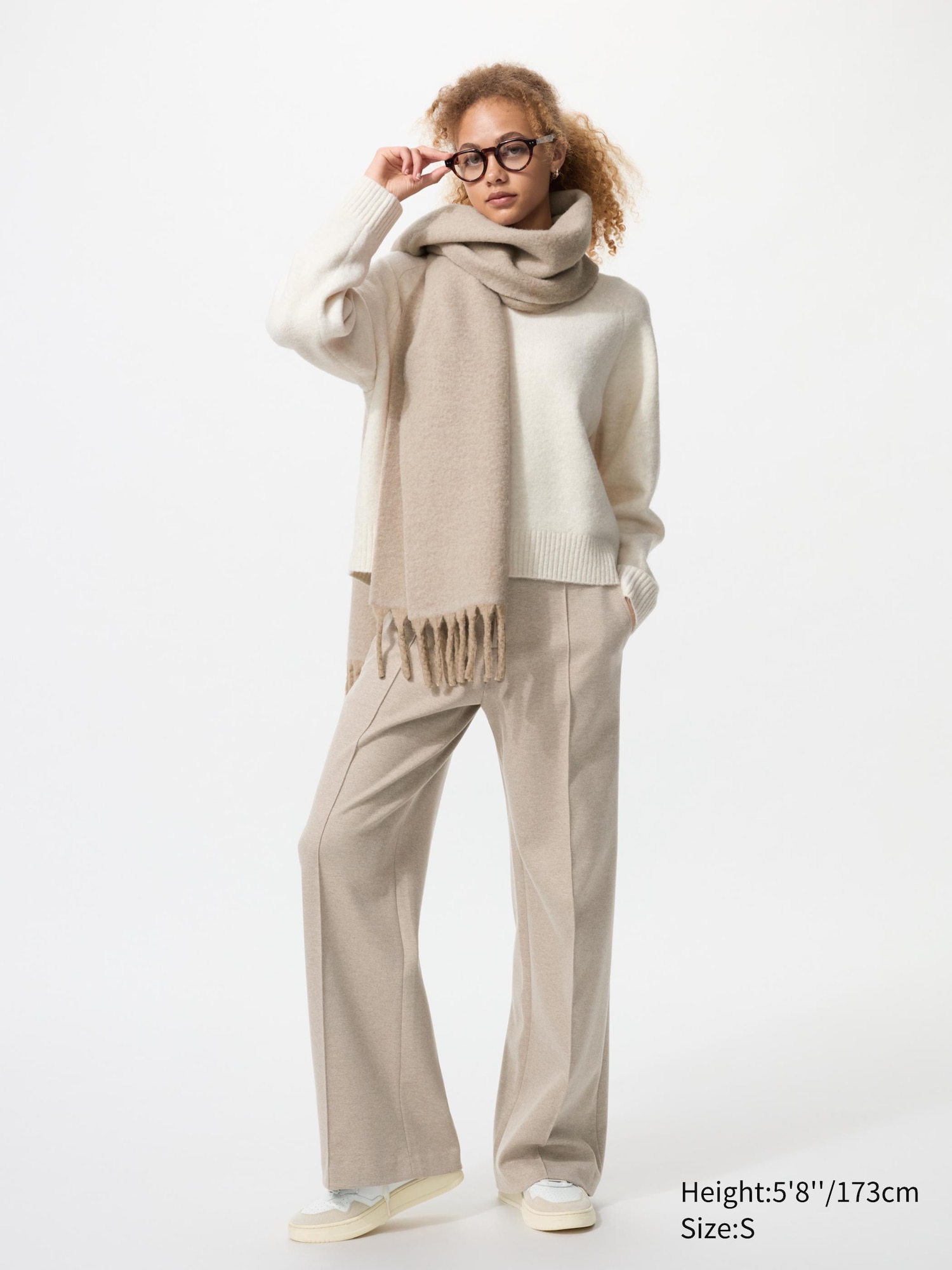 Uniqlo Brushed Jersey Wide Pants