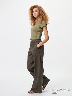 Brushed Jersey Wide Pants | Tall