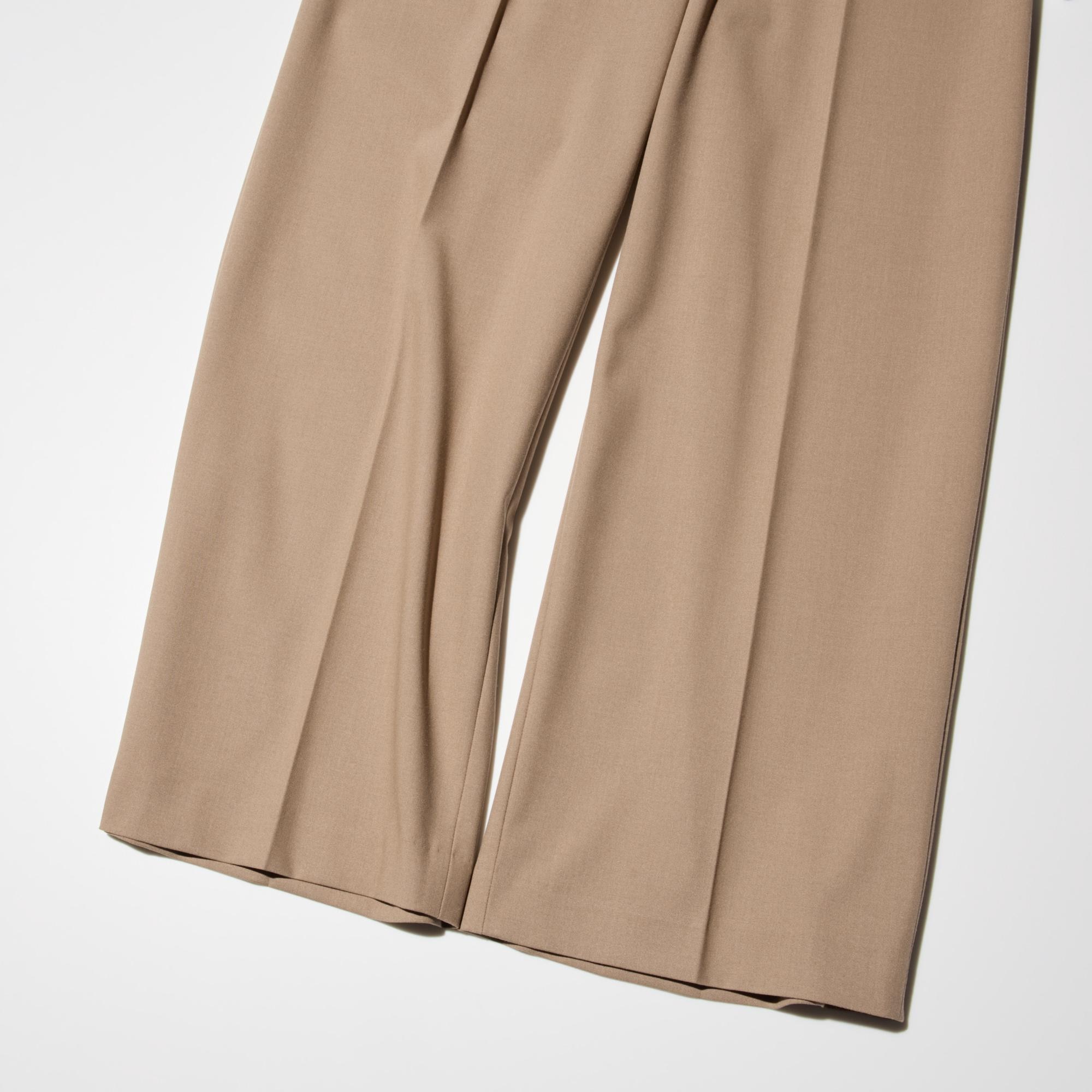 Wider hems for a more straight-looking wide silhouette.