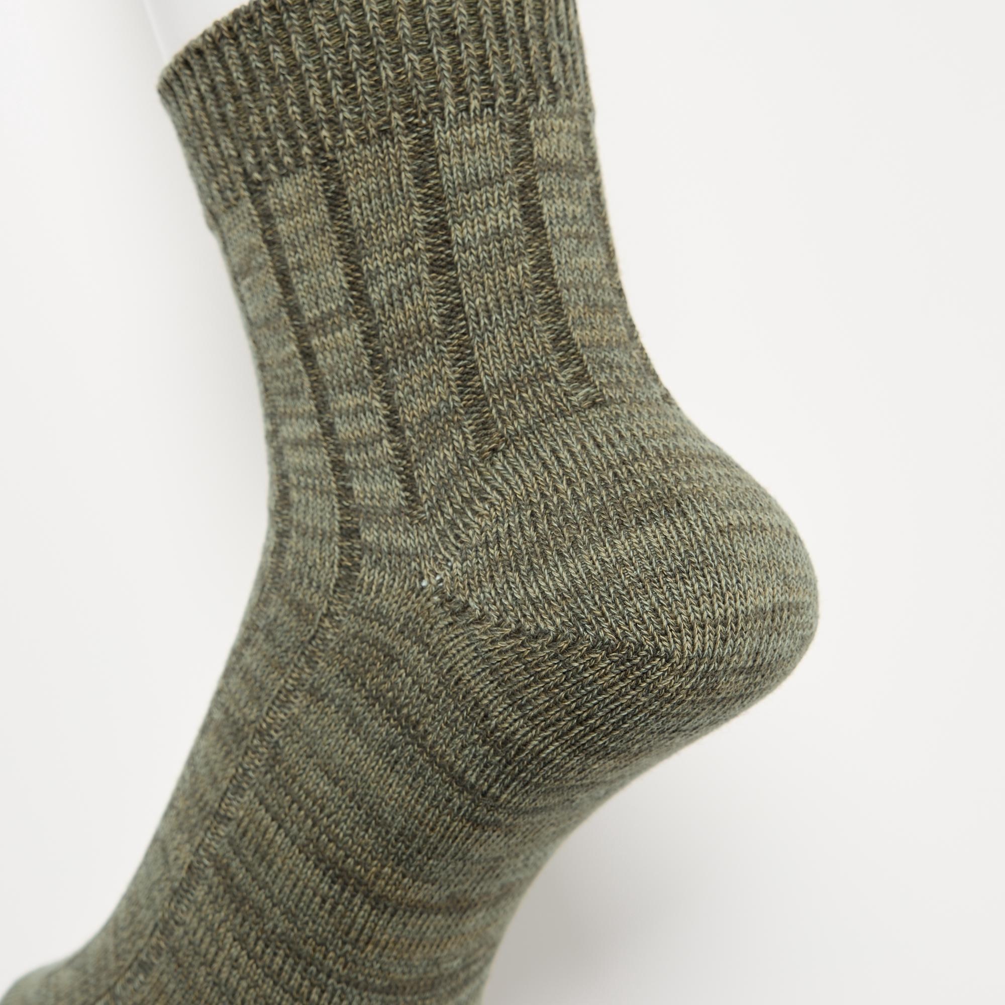 Three-dimensional heel design for a snug, secure fit.