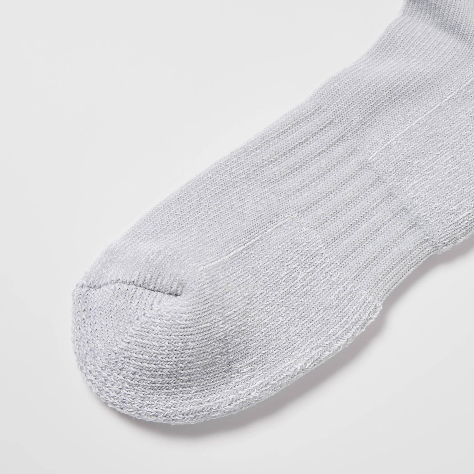The toe and heel are reinforced to prevent holes and ensure long-lasting wear.