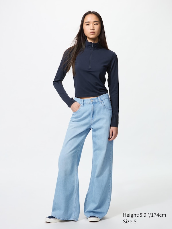 AIRism Soft Half-Zip T-Shirt
