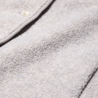 Pile Lined Fleece Relaxed Cardigan